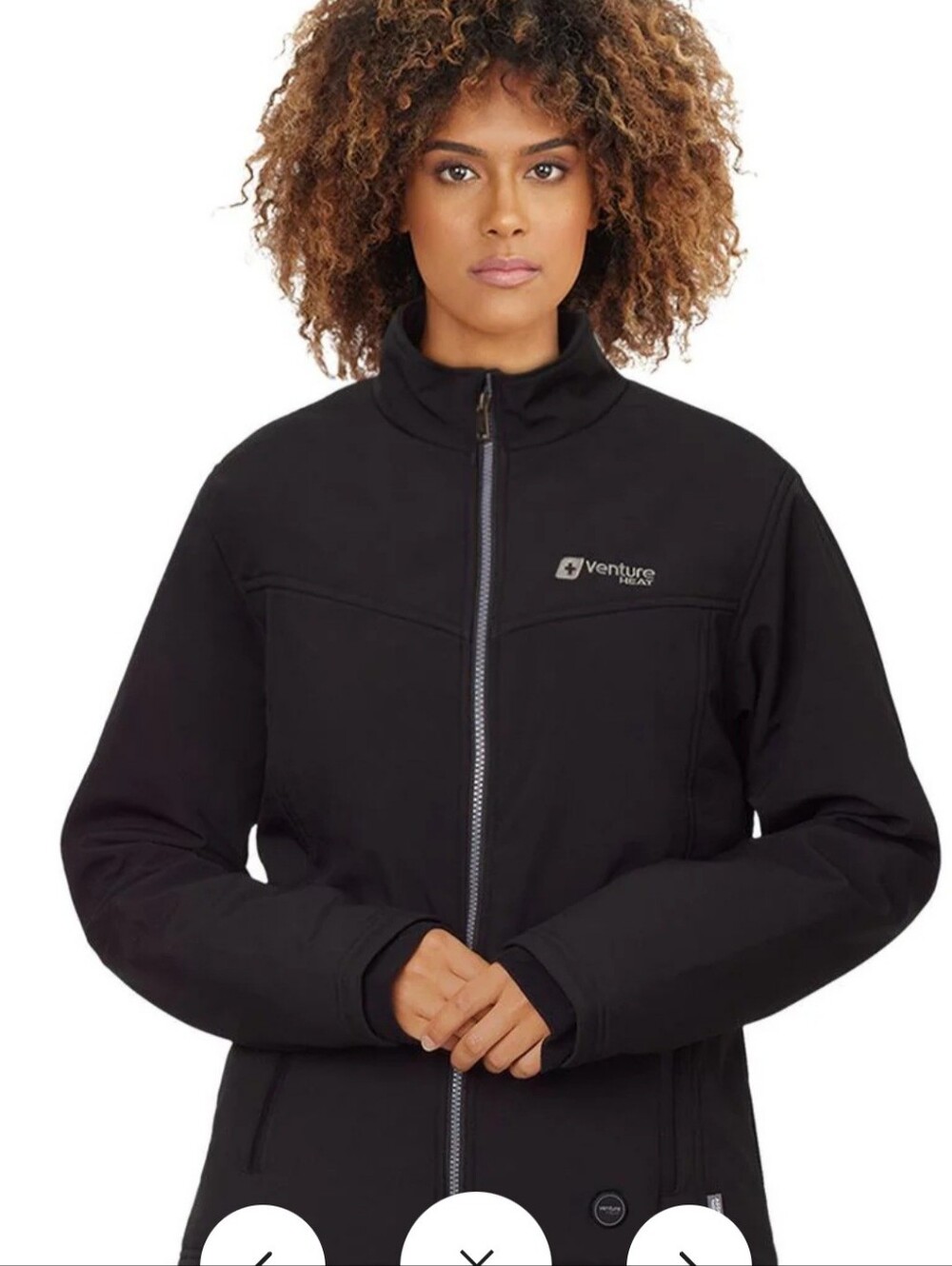 Venture Heat Women's XL Heated Jacket with Battery Pack & Charger - Black